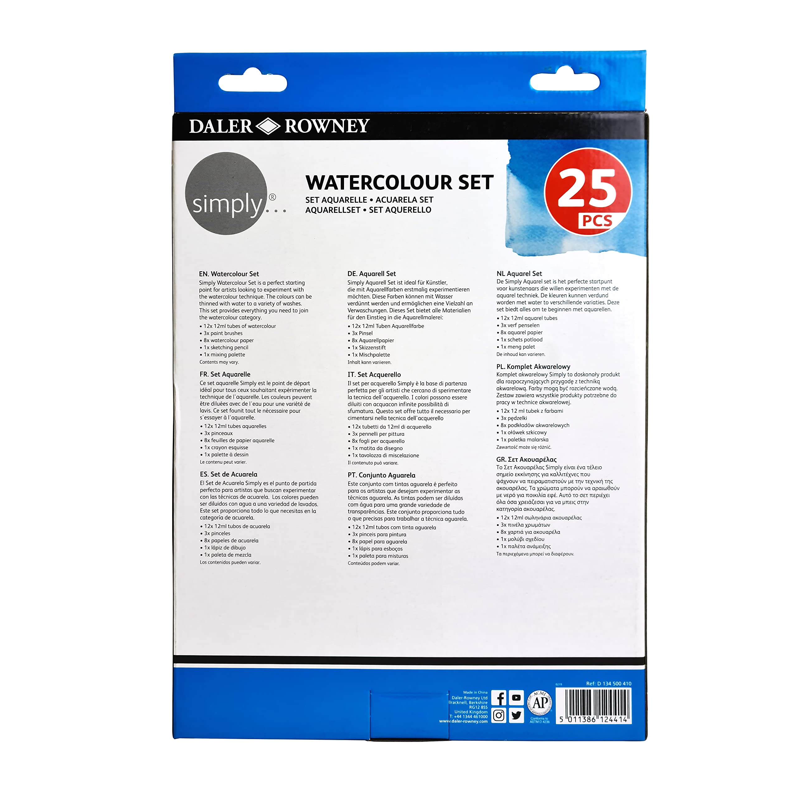 S338 DALER-ROWNEY 水彩 絵具セット 絵の具 文房具 イギリス製 Amazon.co.jp: Daler Rowney 水彩絵の具セット、1ml(1パック)、12色